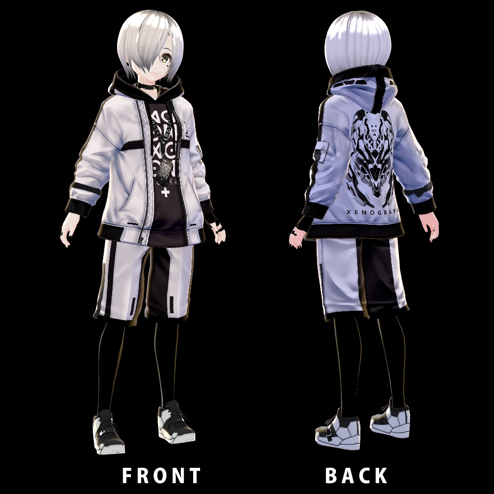 《 VRoid テクスチャ 》サイバーパンクウェア_XENOGRAPH_03