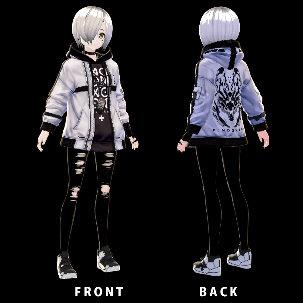 《 VRoid テクスチャ 》サイバーパンクウェア_XENOGRAPH_03