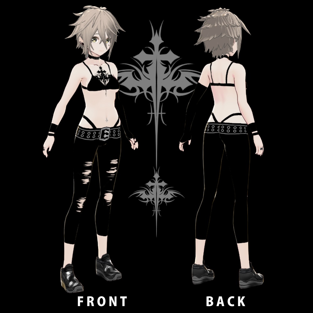 オリジナル3Dアバター《アダム&リズベット》+vroid用テクスチャ