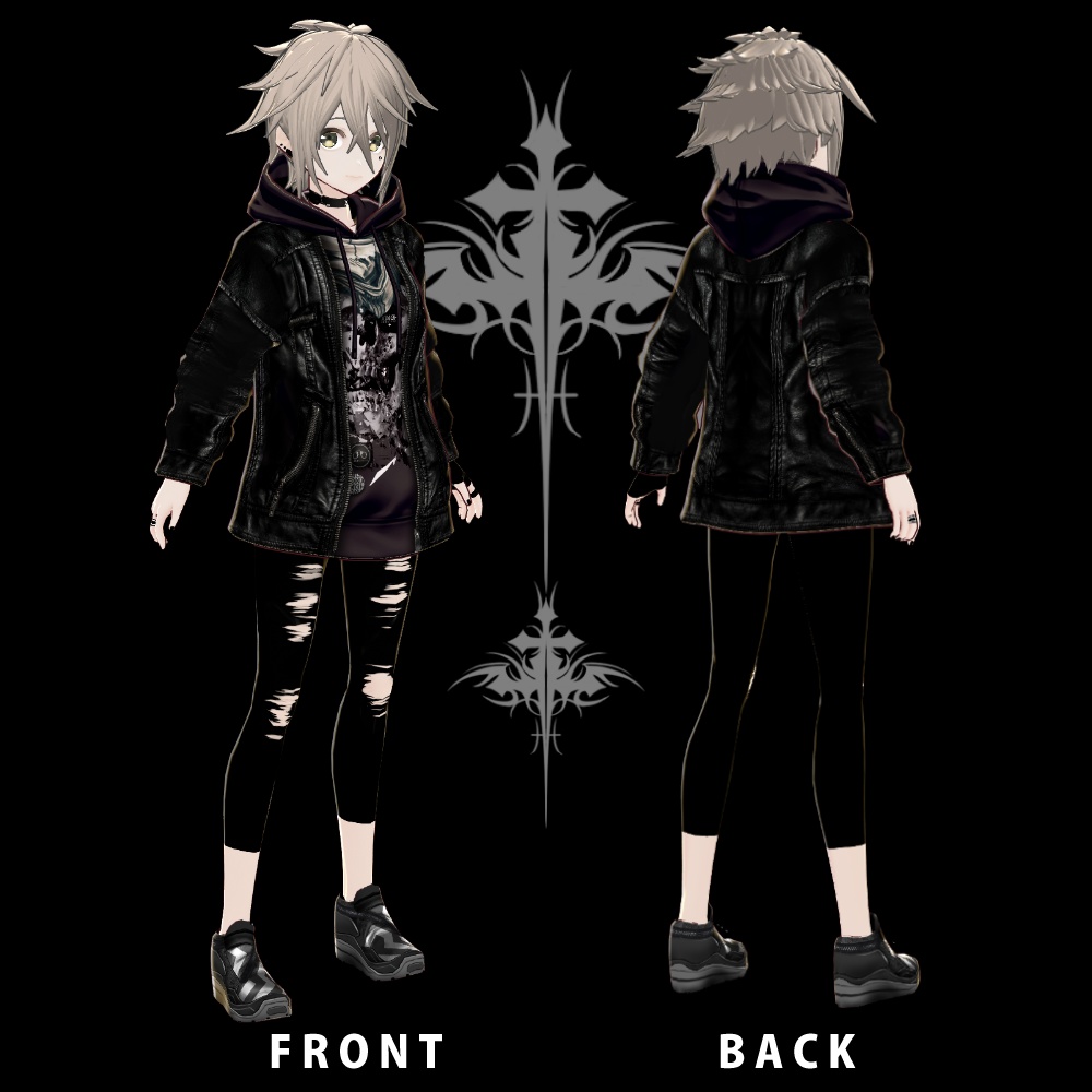 オリジナル3Dアバター《アダム&リズベット》+vroid用テクスチャ