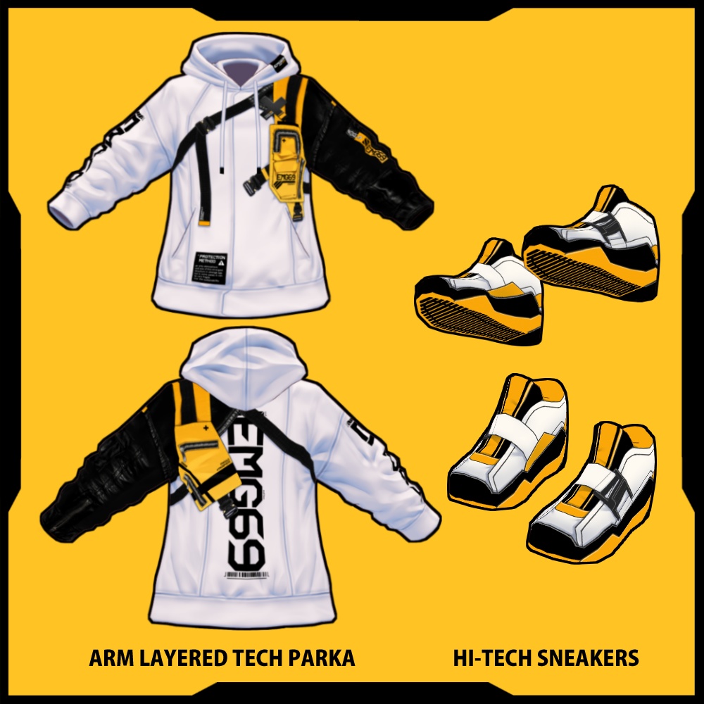 オリジナル3Dアバター《アレク&アビゲイル》+vroid用テクスチャ