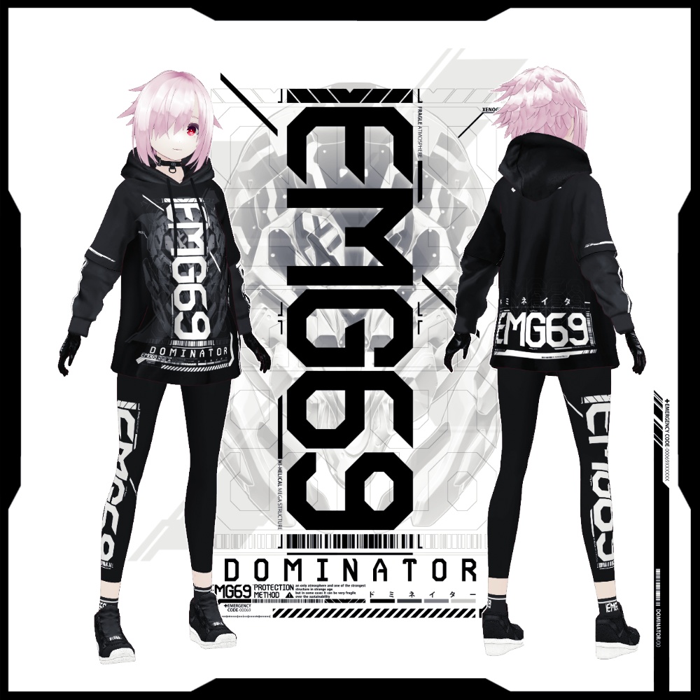 オリジナル3Dアバター《シェリル&ダリル》+VRoid用テクスチャ