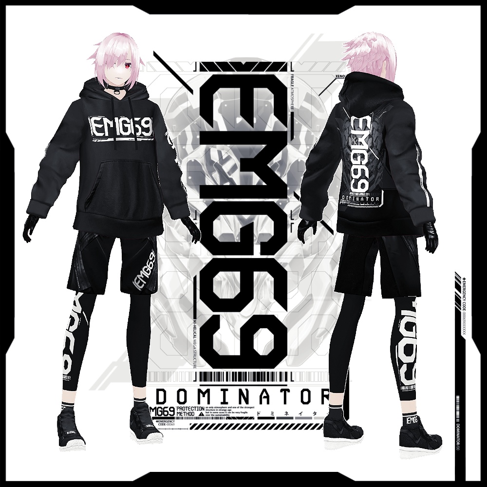 オリジナル3Dアバター《シェリル&ダリル》+VRoid用テクスチャ