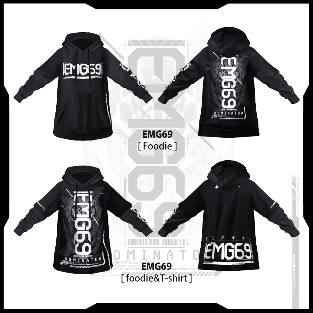 オリジナル3Dアバター《シェリル&ダリル》+VRoid用テクスチャ