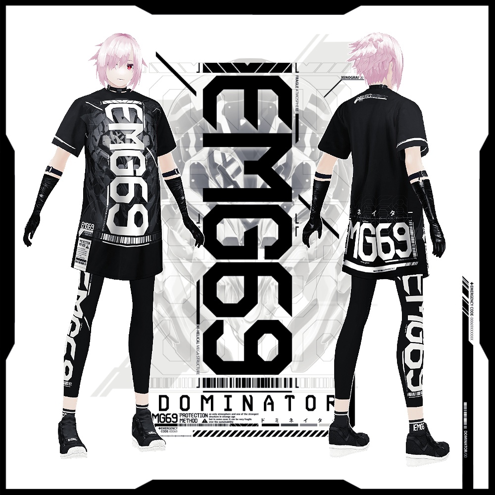 オリジナル3Dアバター《シェリル&ダリル》+VRoid用テクスチャ