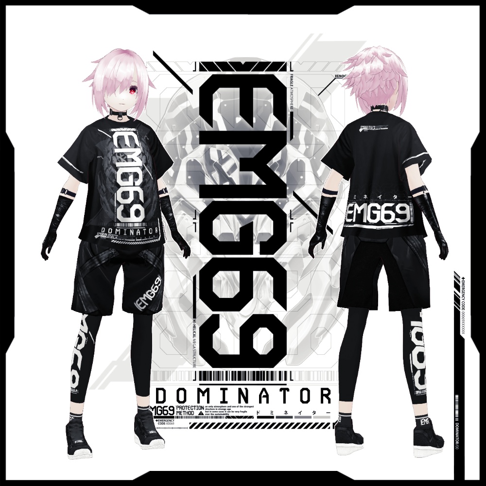 オリジナル3Dアバター《シェリル&ダリル》+VRoid用テクスチャ