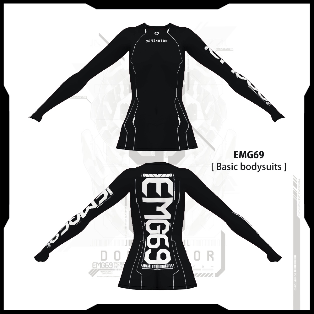 《 VRoid テクスチャ 》XENOGRAPH / EMG69セット + 改変デカール