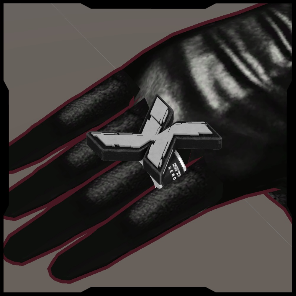 【VR版】ゼノグラフ ロゴ リング / XENOGRAPH LOGO RING