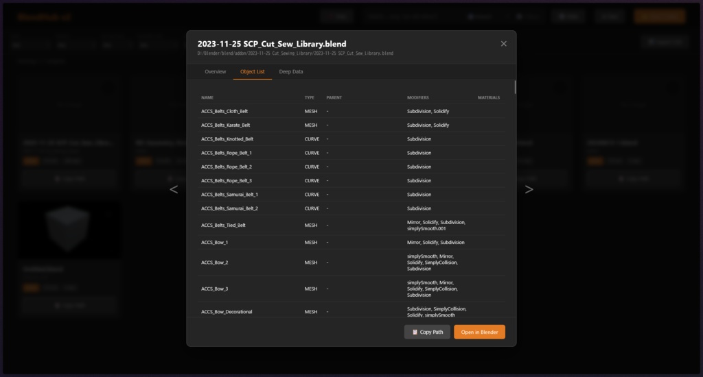 BlendHub v2 - Blenderファイル管理ダッシュボード