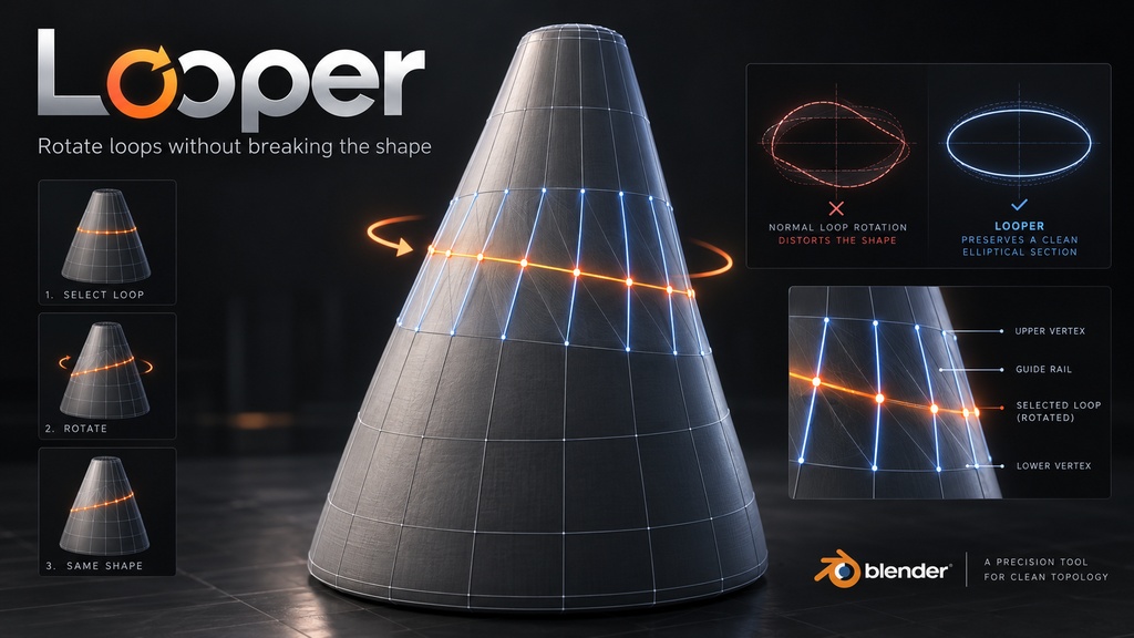 Blenderアドオン：Looper：
