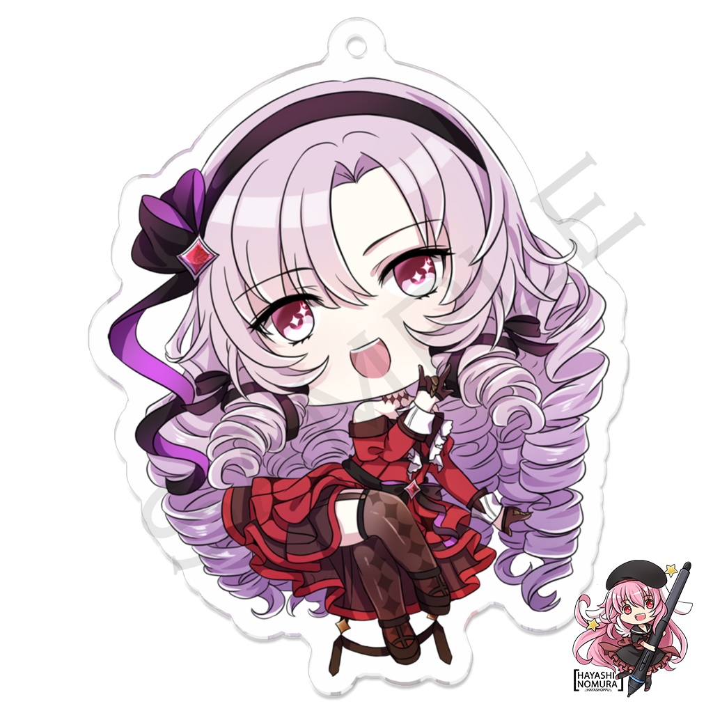 壱百満天原サロメ Hyakumantenbara Salome keychain Nijisanji