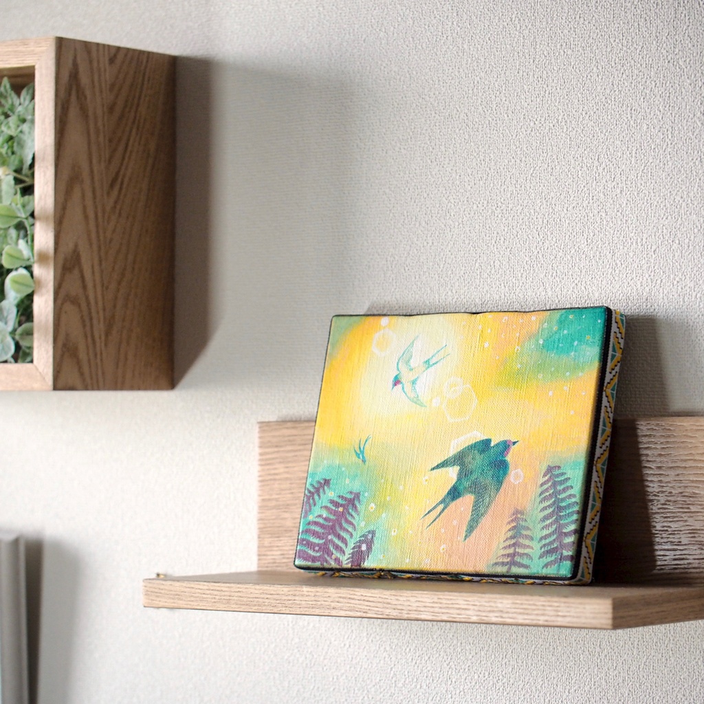 原画》旋回ツバメ《キャンバスsizeF0号》