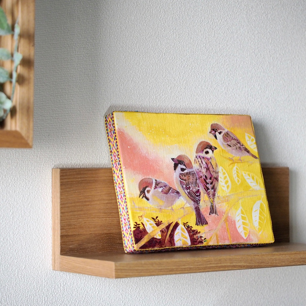 原画》すずめ!すずめ!《キャンバスsizeF0号》