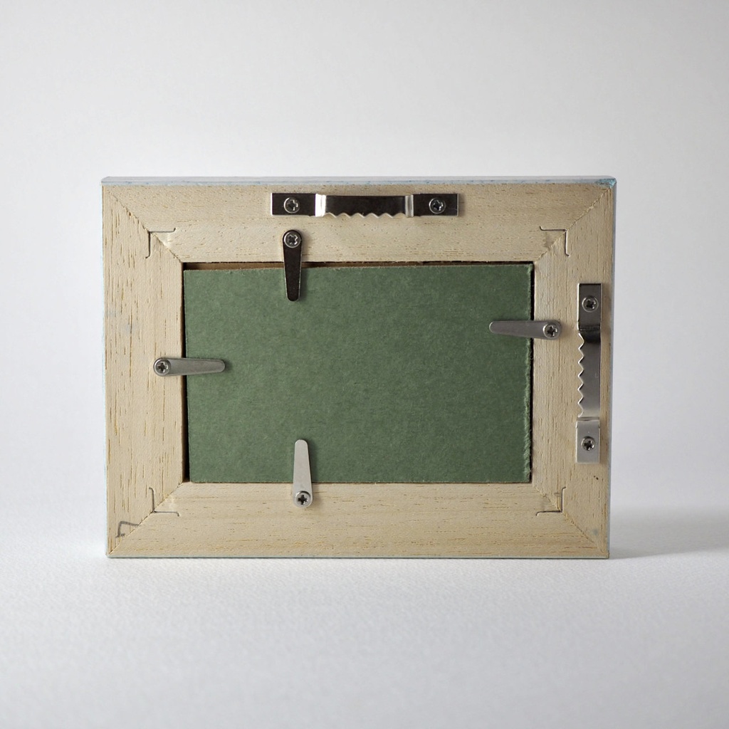 原画「ランタンとリスと」イラスト・水彩画・ペン画・絵画・額入