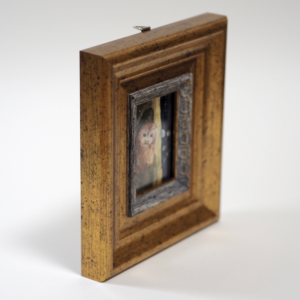 原画「うちで待ってる」イラスト・水彩画・ペン画・絵画・額入