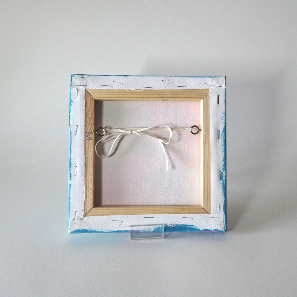 原画》旅立つ君へ贈る花《キャンバスsizeS0号》