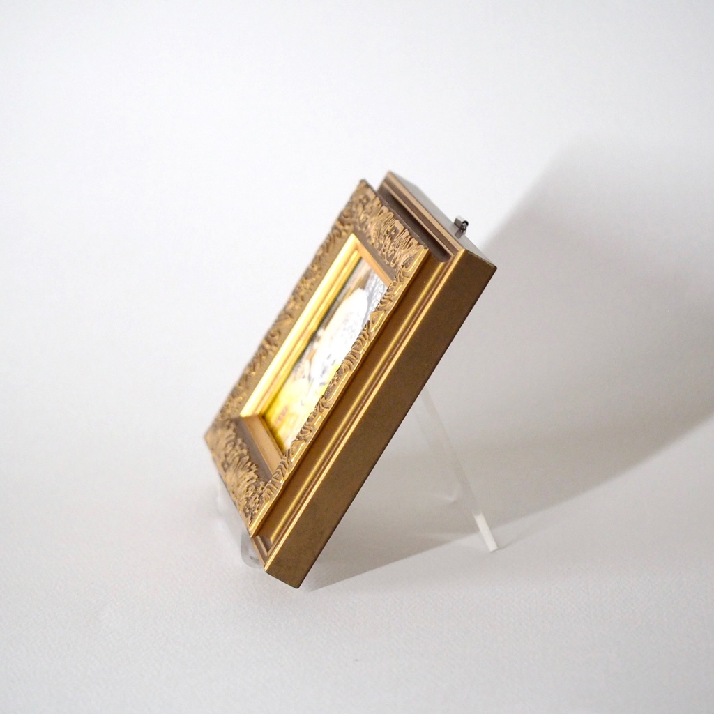 原画「ハリネズミと木苺」イラスト・水彩画・ペン画・絵画・ミニ額入