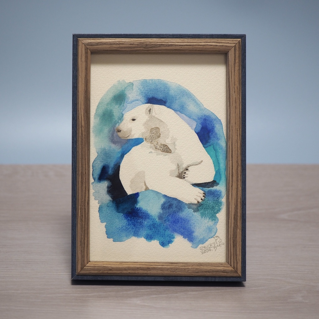 額入原画「シロクマ」
