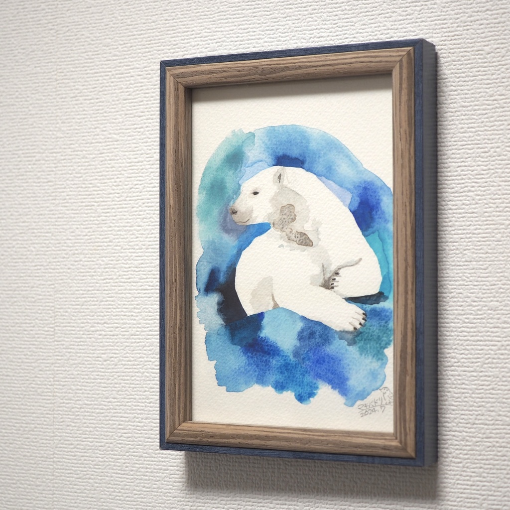 額入原画「シロクマ」