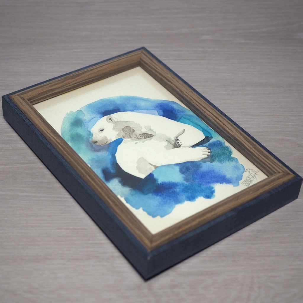 額入原画「シロクマ」