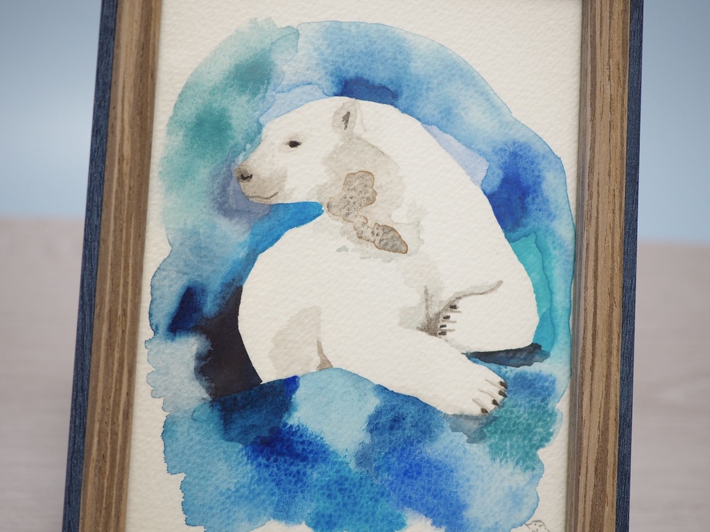 額入原画「シロクマ」