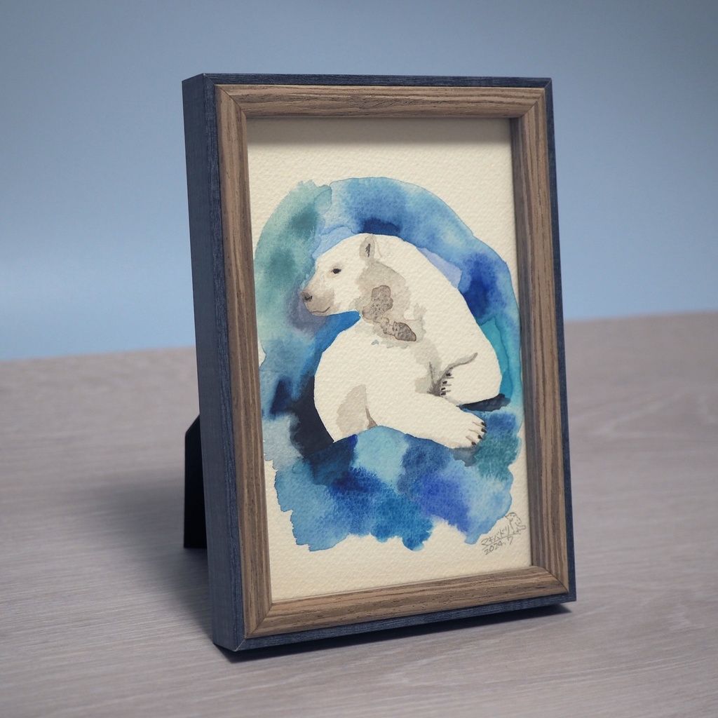 額入原画「シロクマ」