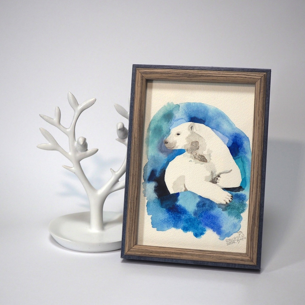 額入原画「シロクマ」