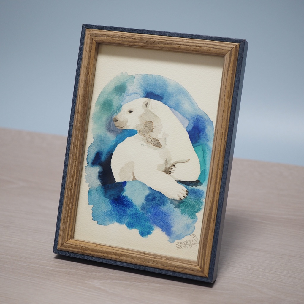 額入原画「シロクマ」