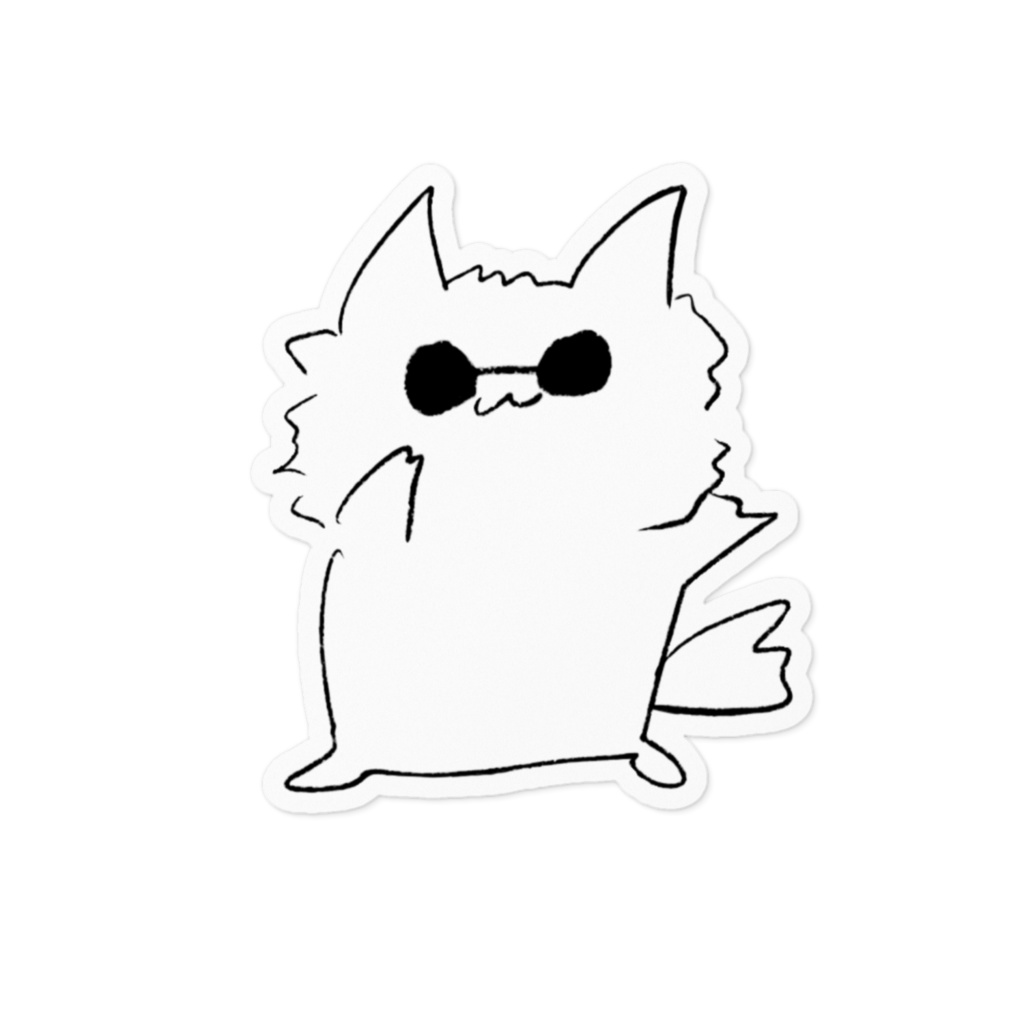 シールステッカー ひいらぎのねこ