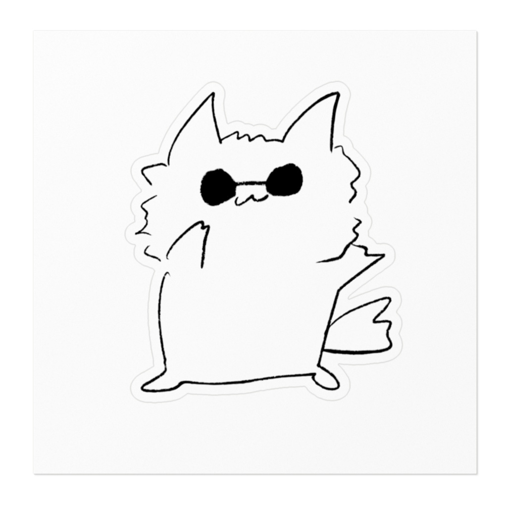 シールステッカー ひいらぎのねこ