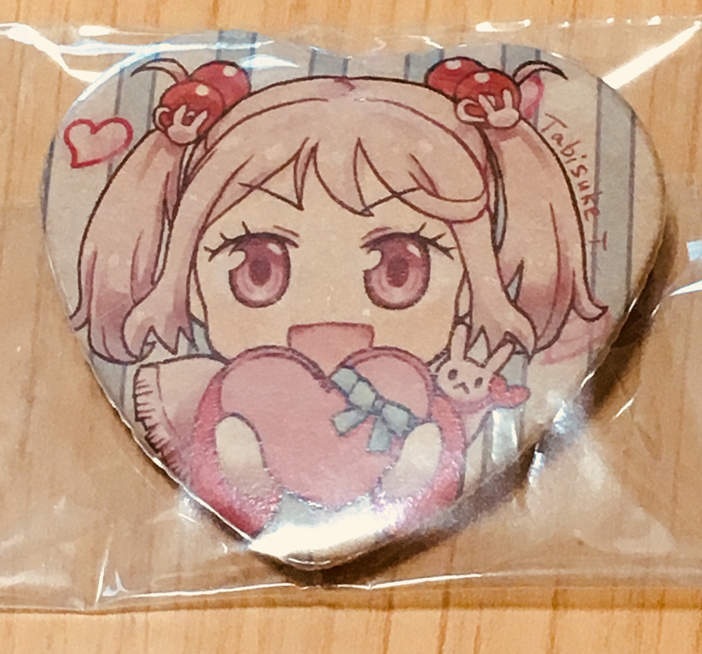 ハート缶バッジ(漣)