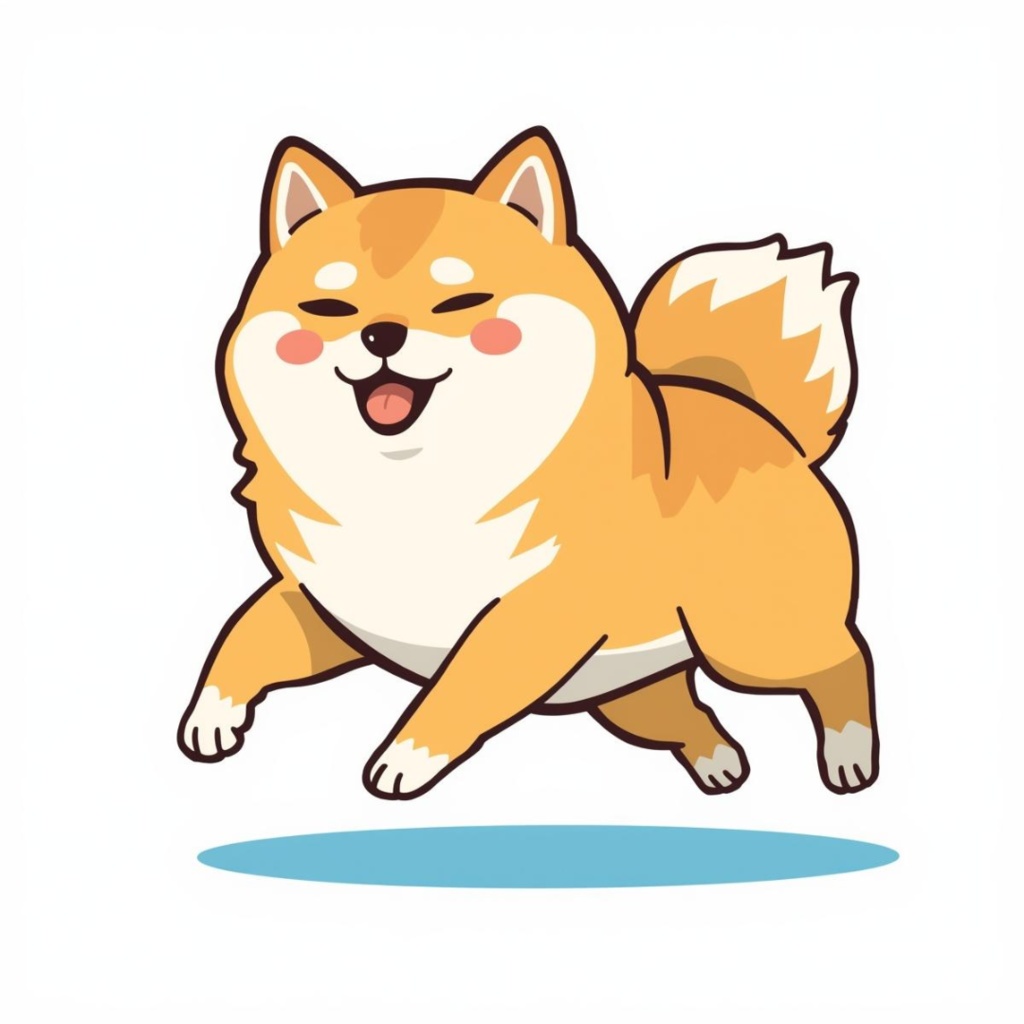 柴犬のかわいいクリップアート素材セット(PNG)