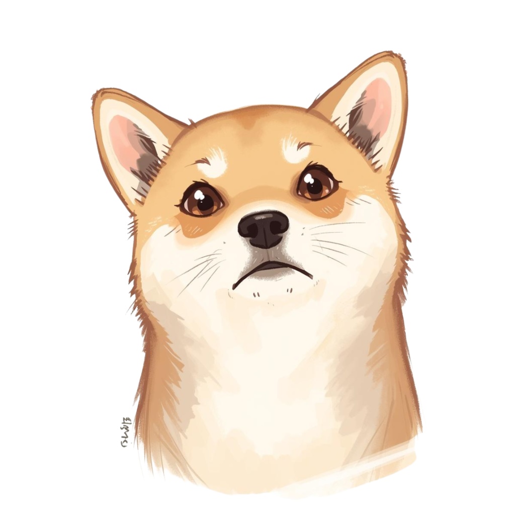 柴犬のかわいいクリップアート素材セット(PNG)