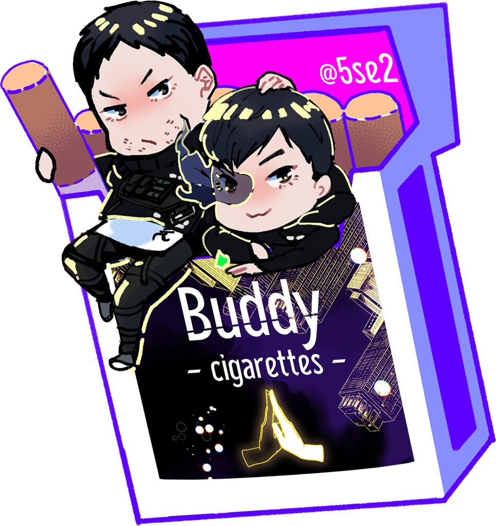 師弟タバコアクリルグッズ（チェーンなし）