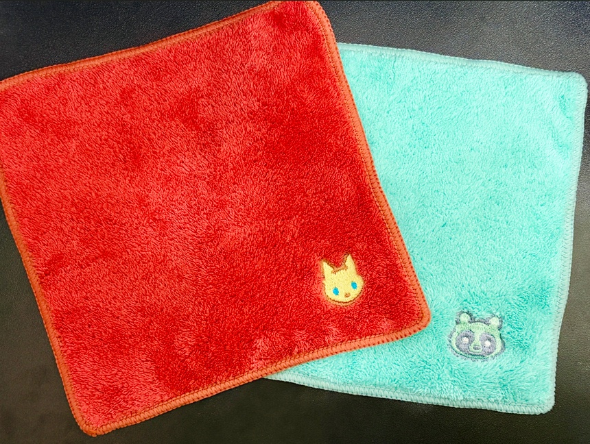 [GQ]ふわふわ刺繍ハンカチ