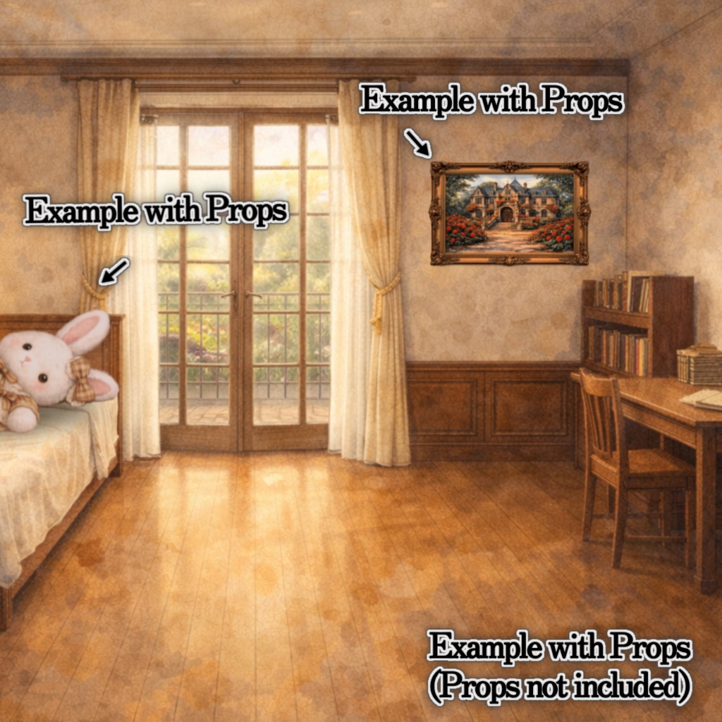 薔薇の洋館TRPG背景素材集① Rose Mansion Background Set Vol.1