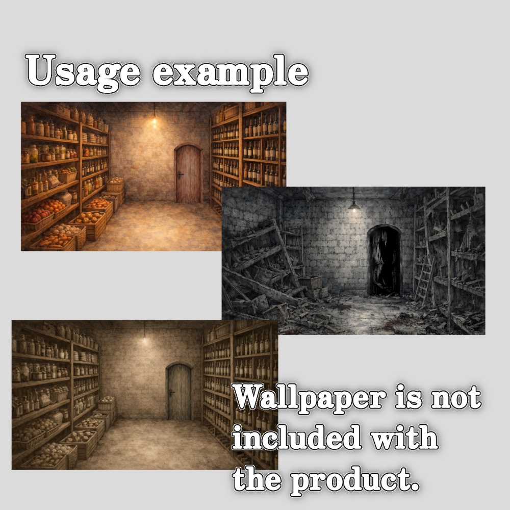 TRPG小物素材集 薔薇・廃墟・追憶の洋館セット