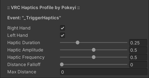 VRChat Haptics Profile - UdonSharp Script Tool