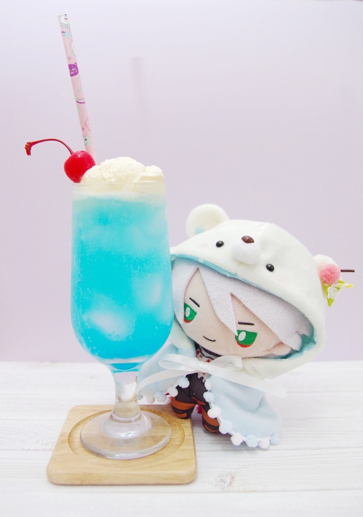 クリームソーダくまポンチョ