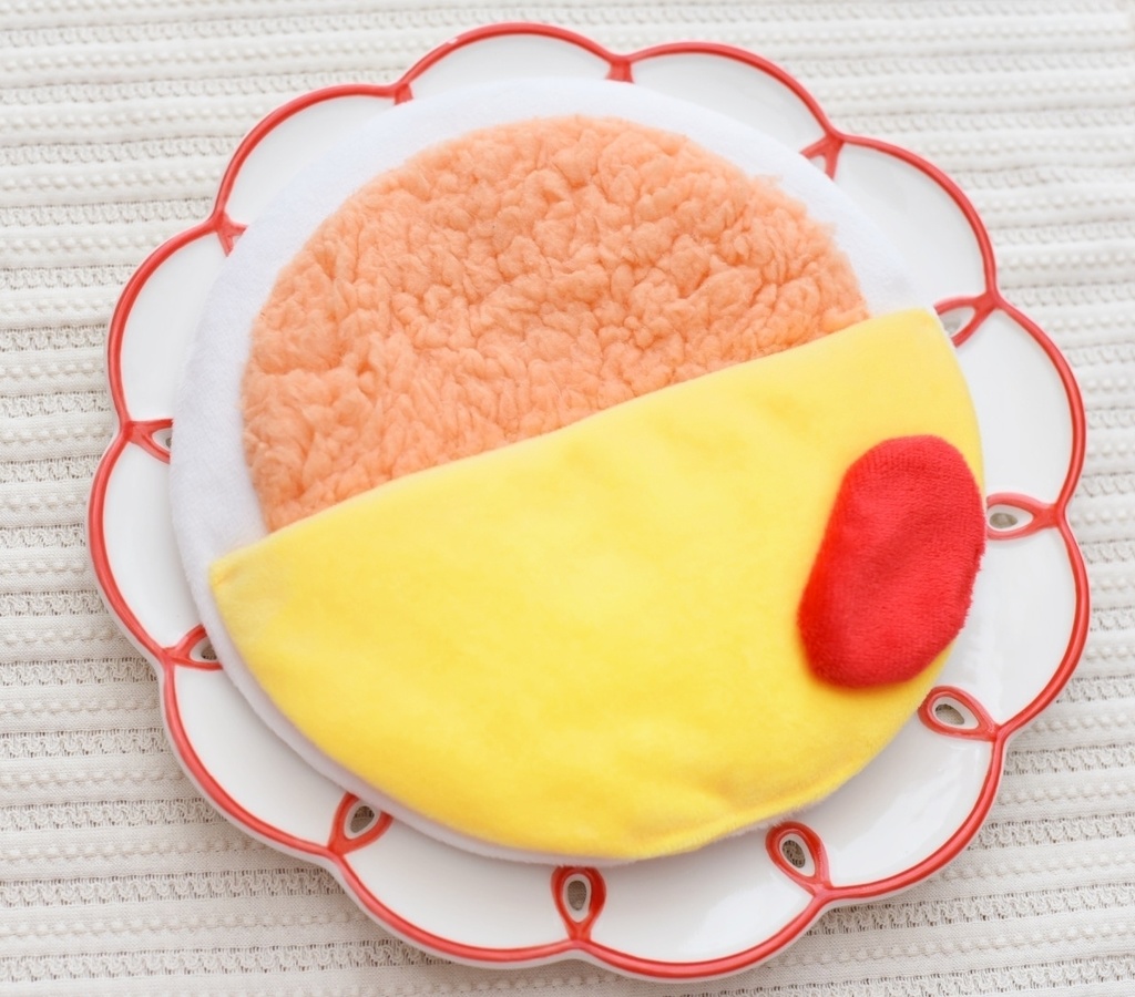 ぬいぐるみのお布団 オムライス