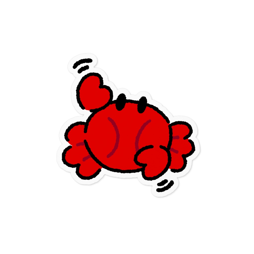 ダンシングかにステッカー