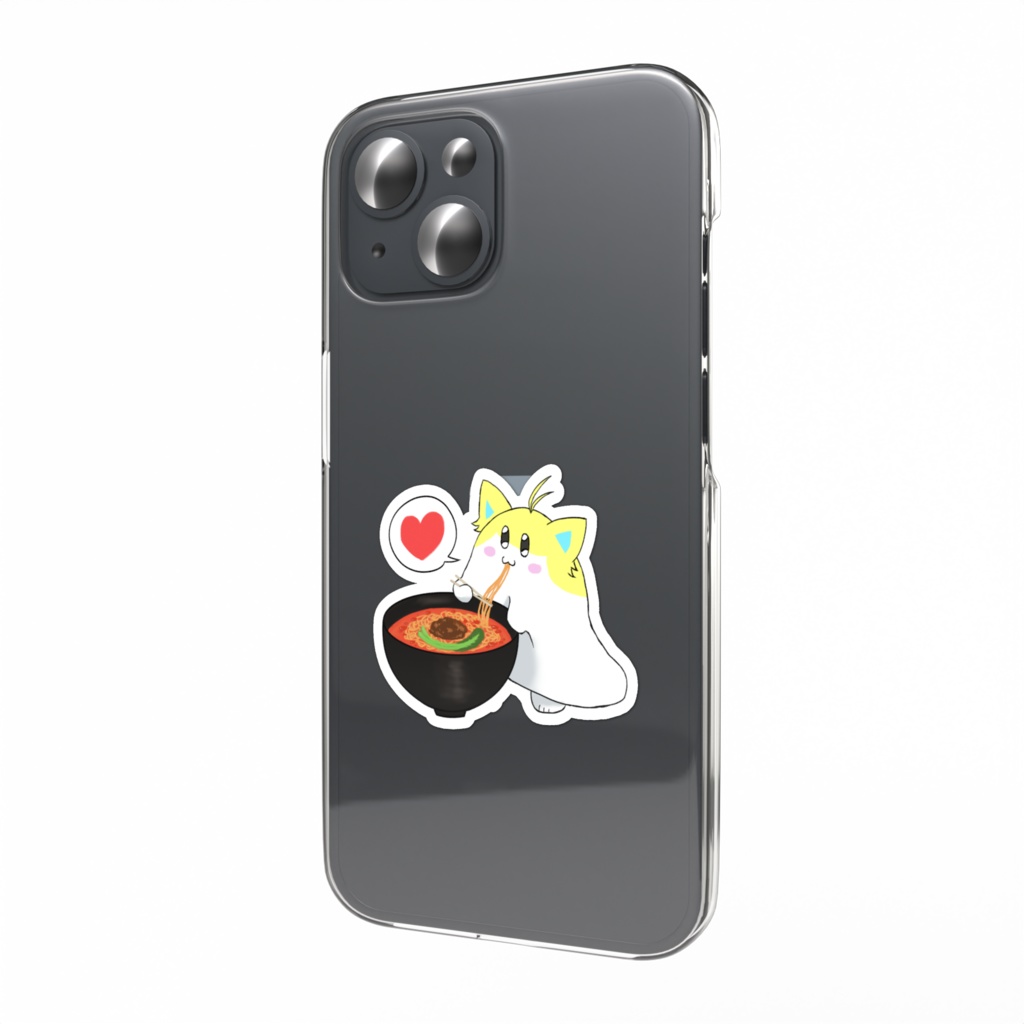 担々麺もぐもぐぺにゃんこ スマホステッカー