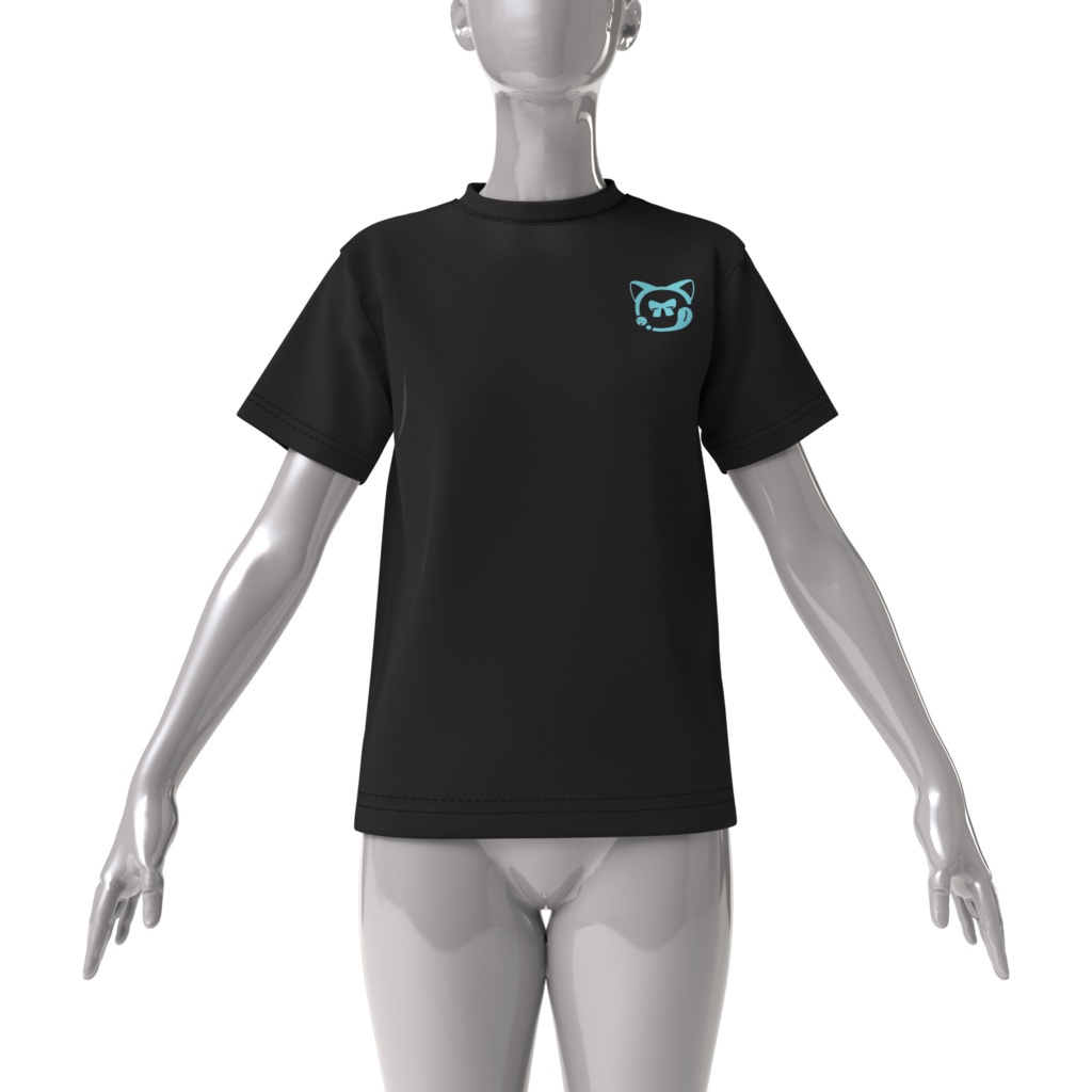 小仲ぺこ子シンプルロゴTシャツ(ブラック)