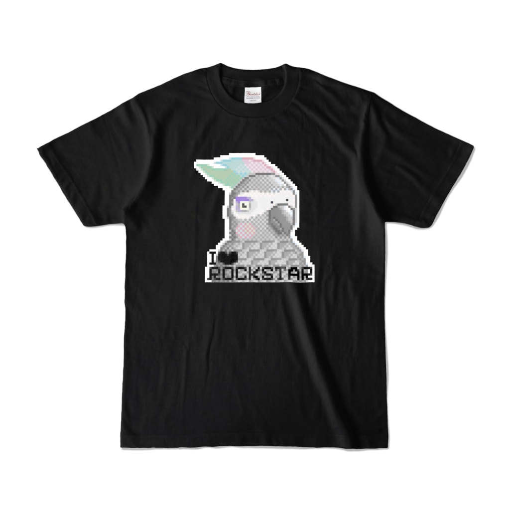 ロックなヨウムちゃんTシャツ