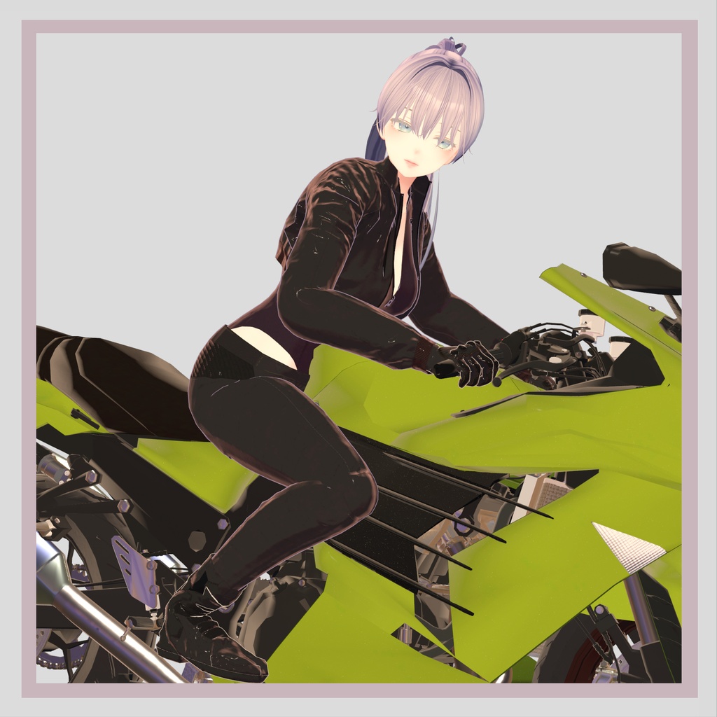 バイクモデル KC1400A20 とバイク衣装(Motorcycle Gear)