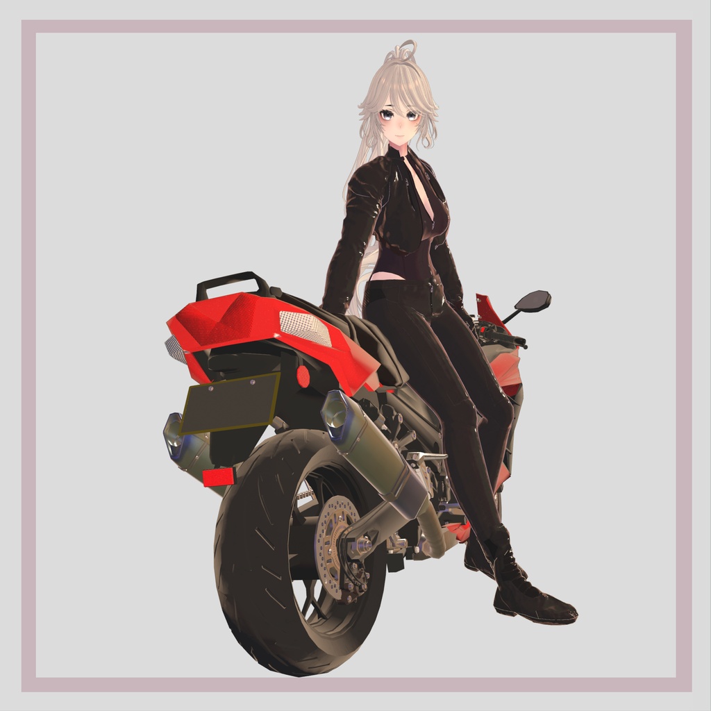 バイクモデル KC1400A20 とバイク衣装(Motorcycle Gear)