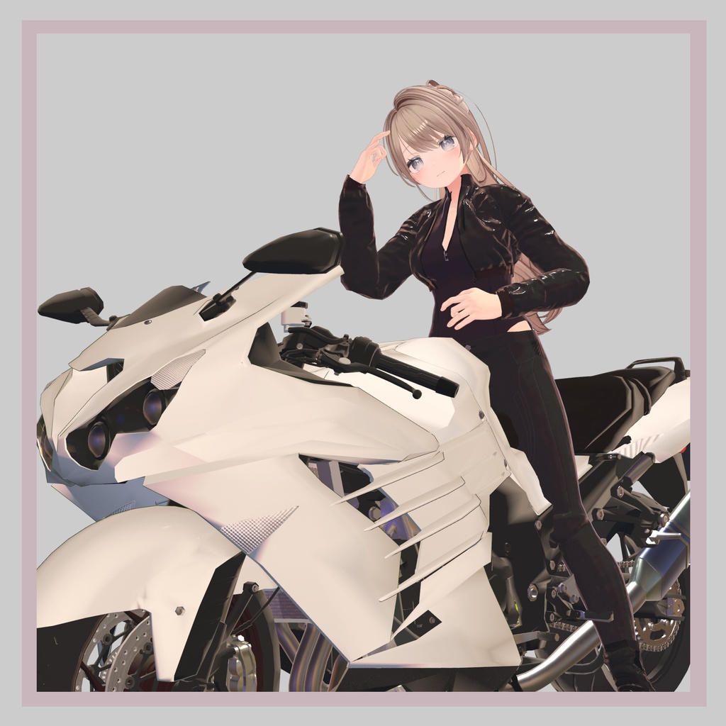 バイクモデル  KC1400A20 とバイク衣装(Motorcycle Gear)