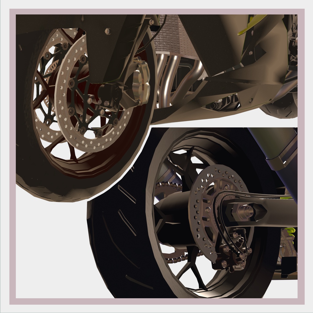 バイクモデル KC1400A20 とバイク衣装(Motorcycle Gear)