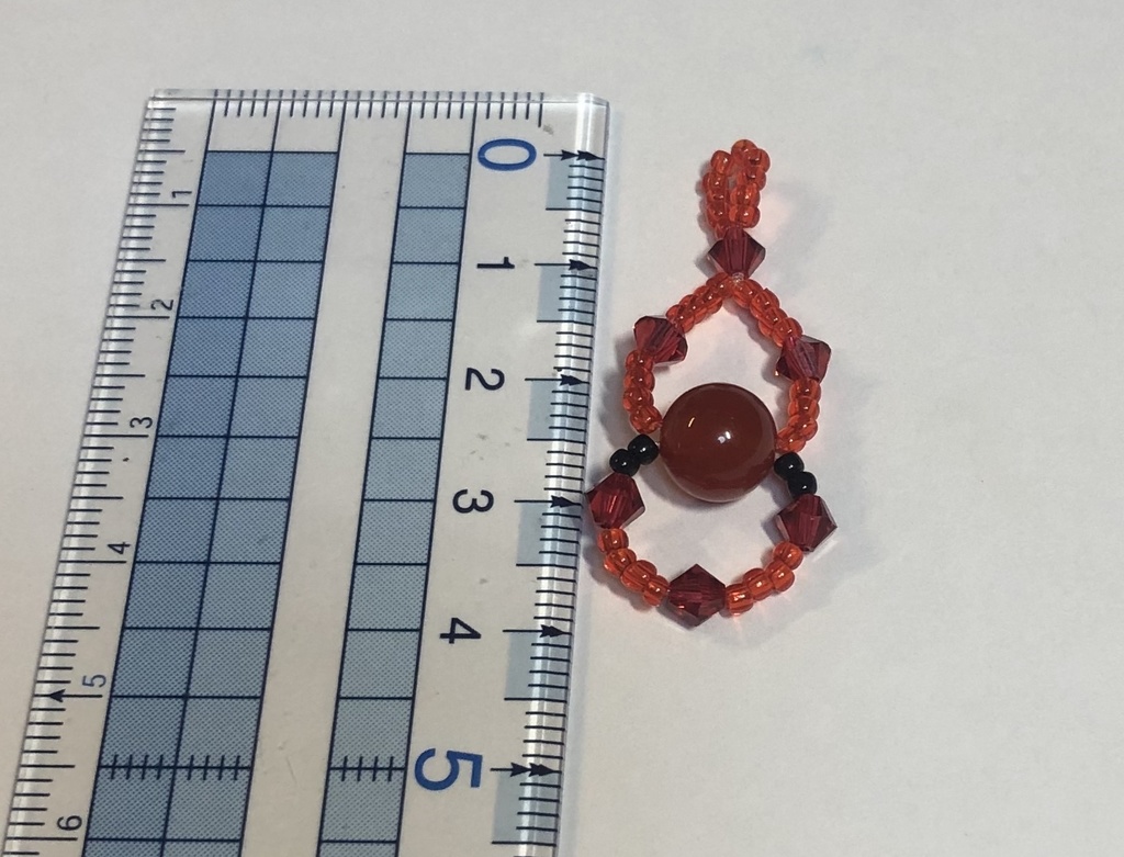 Booom!!!モチーフペンダントトップ赤爆乃音ver