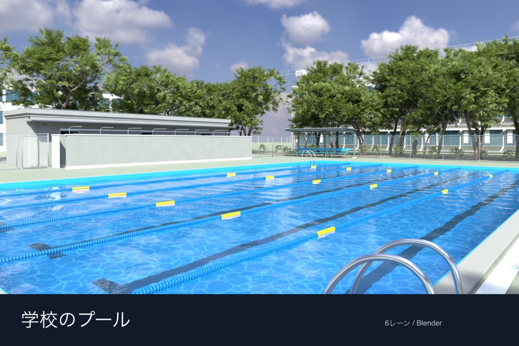 【VRoid】スクール水着 / School Swimsuit|2デザイン・3色 / 2 Styles, 3 Colors